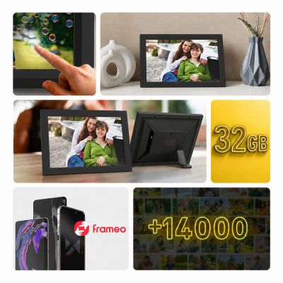 17. Ramka Cyfrowa Wozinsky WRC-32 10.1" z aplikacją Frameo 32GB - czarna