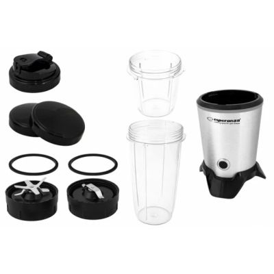 9. Blender sportowy Esperanza MASTER EKM028 (1000W; kolor czarno-srebrny)
