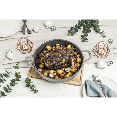 10. Patelnia BALLARINI Salina Granitium głęboka z 2 uchwytami granitowa 28 cm 75002-810-0