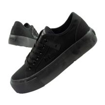 Lee Cooper buty sportowe damskie trampki z tkaniny platforma czarne