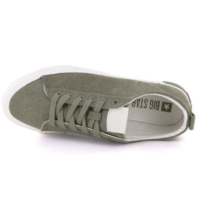 3. Trampki męskie tekstylne zielona Big Star TT174292