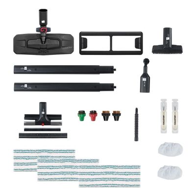 7. Polti Odkurzacz parowy PTEU0313 Vaporetto Pro 100 Eco Power Moc 1900 W Ciśnienie pary 5,5 bar Pojemność zbiornika na wodę 2 L Biały/Niebieski