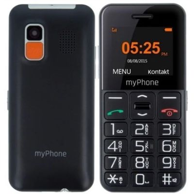 2. myPhone Halo Easy 4,32 cm (1.7") 70 g Czarny, Szary Telefon dla początkujących