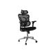 Equip Ergonomischer BĂĽrostuhl+Kopf/ArmstĂĽtzen+SFS    schwarz lite Retail