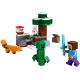 3. LEGO Minecraft 21583 Przygoda Steve’a w tajdze