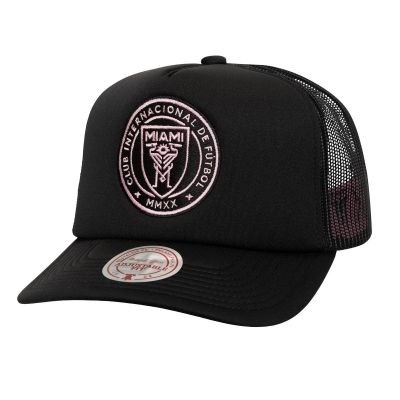 Czapka z daszkiem Mitchell &amp; Ness Inter Miami CF Trucker HT10070-IMCBLCK