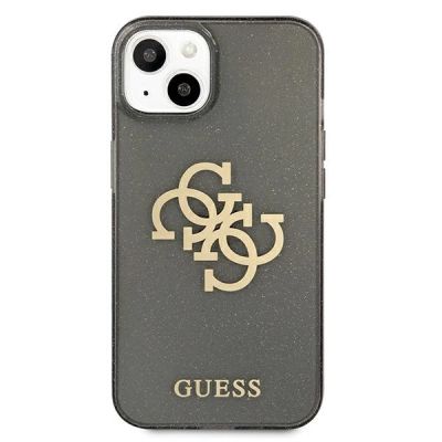 3. Etui Guess Glitter 4G Big Logo na iPhone 13 mini - czarne