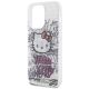 6. Etui Hello Kitty IML Kitty On Bricks Graffiti na iPhone 14 Pro - białe