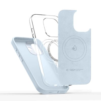 4. Etui Tech-Protect Uniq MagSafe na iPhone 17 - niebieskie