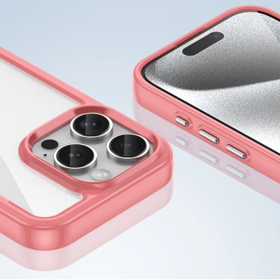6. Etui Outer Space Case z żelową ramką do iPhone 16 Pro - czerwone