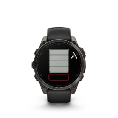 2. Garmin fenix 8 3,56 cm (1.4") AMOLED 47 mm Cyfrowy 454 x 454 px Ekran dotykowy Czarny Wi-Fi GPS