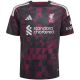 2. Koszulka dla dzieci adidas Liverpool FC 26/27 Third Jersey czarno-różowa KB8284
