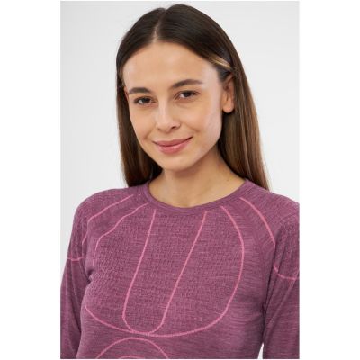 8. Bielizna damska VIKING Lana Pro Longsleeve Merino roz. S różowa