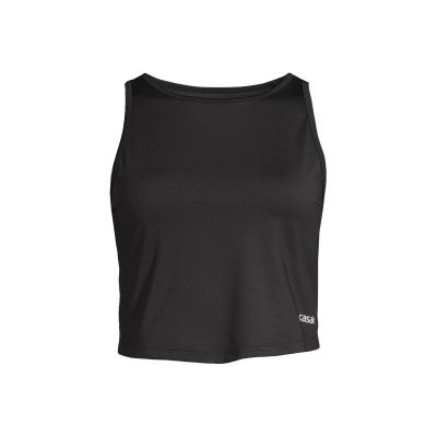 Koszulka CASALL Laser Mesh Crop Top czarny