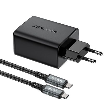 3. Ładowarka GaN Acefast A17 65W USB-C / USB-A, adapter HDMI 4K 60Hz (zestaw z kablem) - czarna