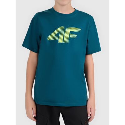 T-shirt bawełniany chłopięcy 4F 4FJWAW26TTSHM3508-40S