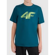 T-shirt bawełniany chłopięcy 4F 4FJWAW26TTSHM3508-40S