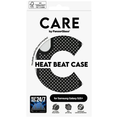 4. Etui CARE by PanzerGlass Feature Heat Beat do Samsung Galaxy S25+ - czarny