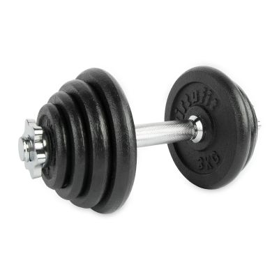 9. VIRTUFIT REGULOWANY ZESTAW HANTLI PRO - ZESTAW SZTANGI - ŻELIWO - 1 X 15 KG