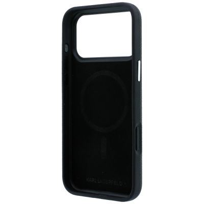 7. Etui Karl Lagerfeld Grained Karl Head Metal MagSafe na iPhone 18 Pro Max / 17 Pro Max - czarne