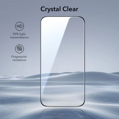 6. Szkło hartowane ESR UltraFit Tempered Glass 2-pack na iPhone 17 Pro - przezroczyste