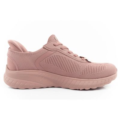 4. Skechers Bobs Squad-Chaos buty sportowe damskie wygodne SLIP-INS różowe
