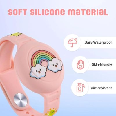 5. Etui Tech-Protect Smooth 2-pack na Apple AirTag 1 / 2 dla dzieci - wielokolorowe