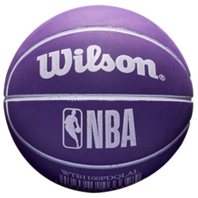 4. Piłka do koszykówki Wilson NBA Dribbler Los Angeles Lakers Mini Ball WTB1100PDQLAL