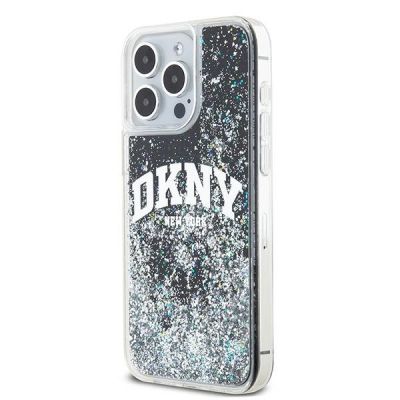 2. Etui DKNY Liquid Glitter Big Logo na iPhone 14 Pro Max - czarne