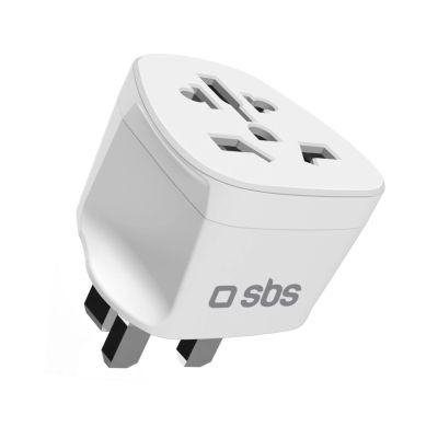 Adapter podróżny SBS UK - uniwersalny - biały