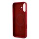 7. Etui Karl Lagerfeld Silicone Karl&Choupette Heads Ring MagSafe na iPhone 16 Plus - czerwone