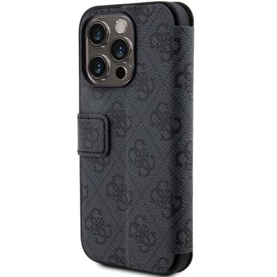 6. Etui Guess 4G Metal Logo na iPhone 15 Pro - szare