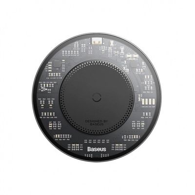 2. Ładowarka indukcyjna Baseus BS-W530 15W + kabel USB C - USB C 24W 1m - czarna