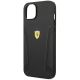 6. Etui Ferrari Leather Stamp Sides na iPhone 14 Plus - czarne