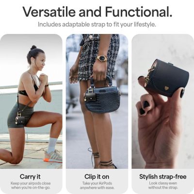 7. Etui Spigen Cyrill Mini Bag na AirPods 4 - czarny