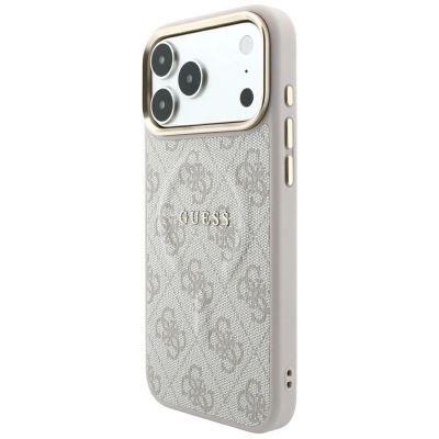2. Etui Guess Embossed 4G Classic MagSafe na iPhone 17 Pro / 18 Pro - różowe