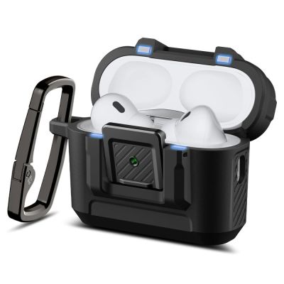 3. Etui Spigen Lock Fit na AirPods Pro 3 - czarne