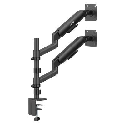 4. ERGO OFFICE UCHWYT / WIESZAK NA 2 MONITORY, SPRĘŻYNA GAZOWA, 17"-32", 1-10KG, CZARNY MAT, ER-692 B