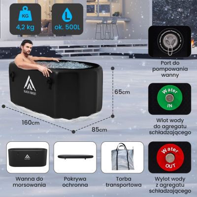 3. Extralink Ice Bath | Wanna do morsowania | 160x85x65cm