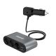 3. Dudao ładowarka samochodowa 2x USB / 3x rozdzielacz gniazda zapalniczki czarny (R1Pro black)