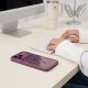 5. Etui Tech-Protect Magmat Magsafe CC na iPhone 17 Pro / 18 Pro - przezroczysto-burgundowe