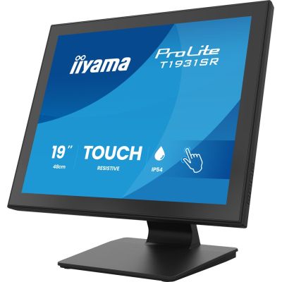 5. iiyama ProLite T1931SR-B2S monitor komputerowy 48,3 cm (19") 1280 x 1024 px SXGA LCD Ekran dotykowy Stół Czarny
