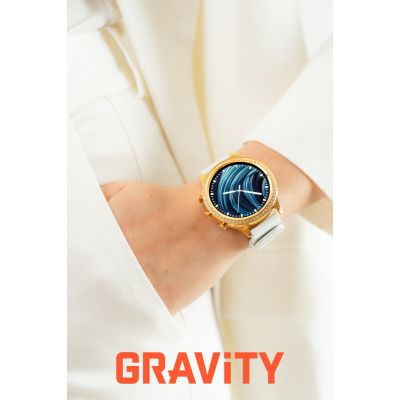 10. Smartwatch Gravity Złoty Pasek i Bransoleta GT5-2