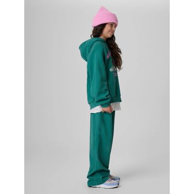 4. Bluza dresowa loose z kapturem dziewczęca 4F 4FJKAW26TSWSF3136-46S