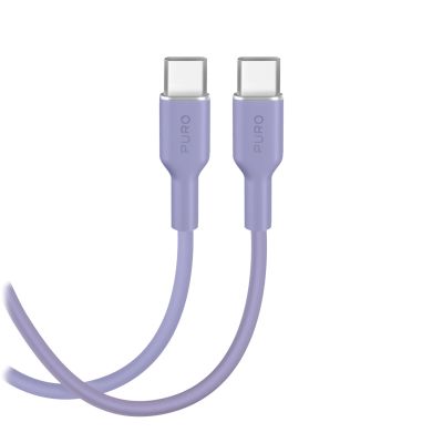 2. Kabel Puro ICON USB-C - USB-C 1,5m - fioletowy