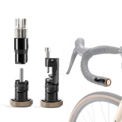 2. Multitool rowerowy Rockbros ROAD TO SKY VK-KC10 6w1 chowany w kierownicy - brązowy