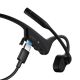 27. Słuchawki bezprzewodowe kostne Shokz OpenComm2 USB-C + adapter USB-A czarne