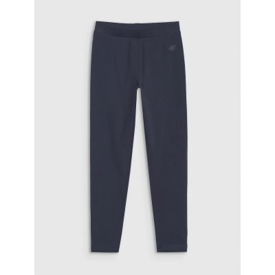 6. Legginsy dzianinowe dziewczęce 4F 4FJWMM00TTIGF220-31S