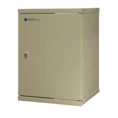 2. EmiterNet Szafa wisząca niedzielona 10'' 9U, drzwi blacha, 325×330x445mm (szer./gł./wys.)