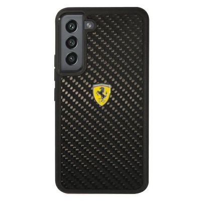 3. Etui Ferrari On Track Real Carbon na Samsung Galaxy S22+ - czarne